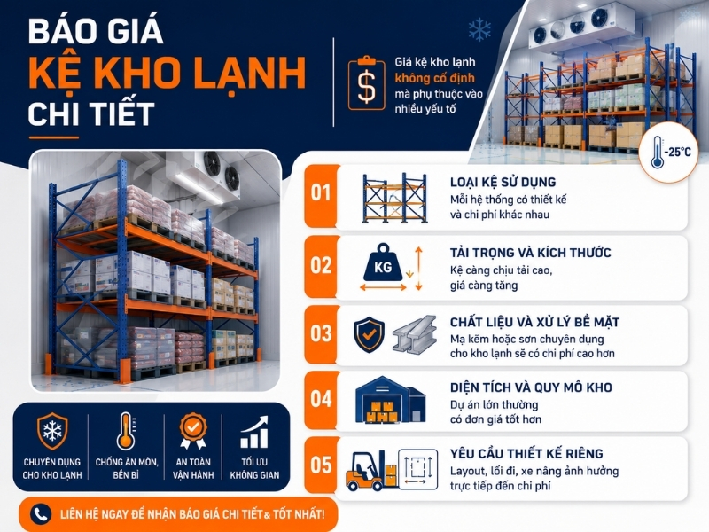 Báo giá kệ kho lạnh