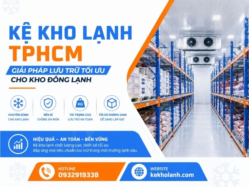 Kệ Kho Lạnh Tại TPHCM – Giải Pháp Lưu Trữ Tối Ưu Cho Kho Đông Lạnh