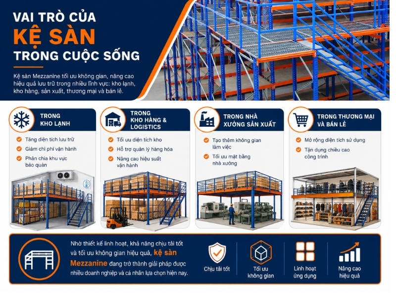 Vai trò của kệ sàn