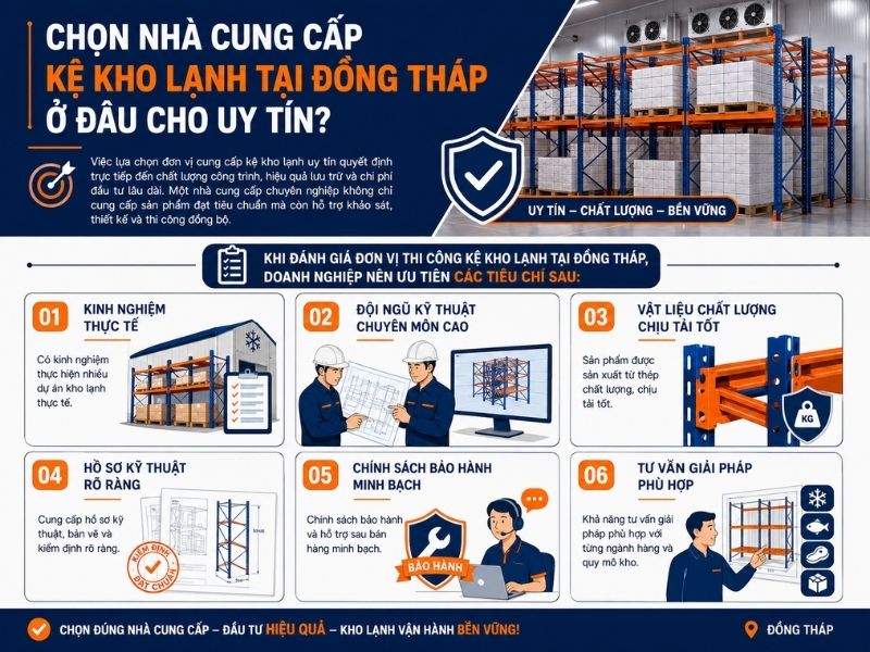 Chọn nhà cung cấp kệ kho lanh tại Đồng Tháp