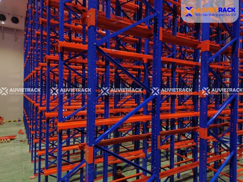 Dự án kệ kho lạnh tại Bắc Giang thực tế