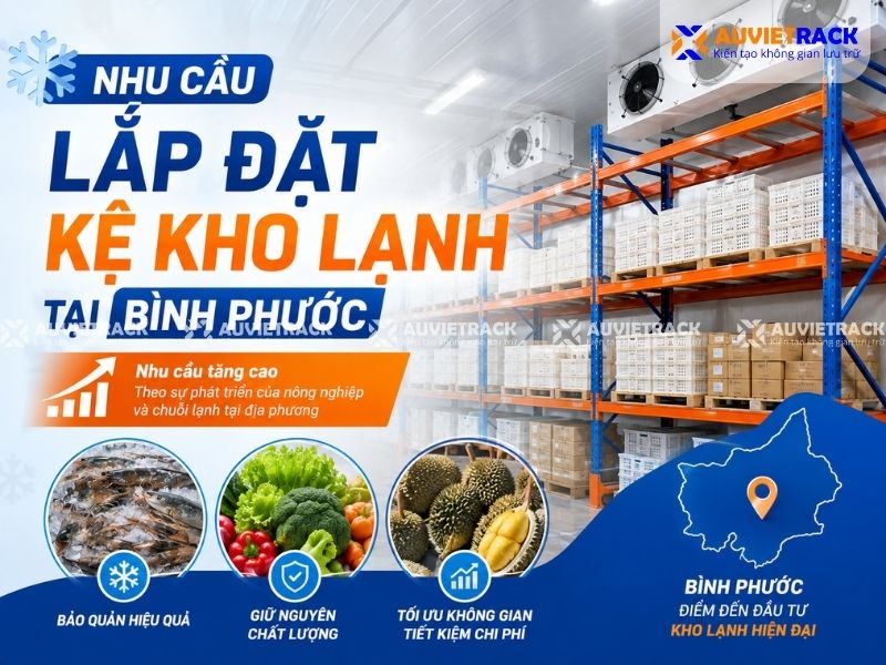Nhu cầu lắp đặt kệ kho lạnh tại Bình Phước