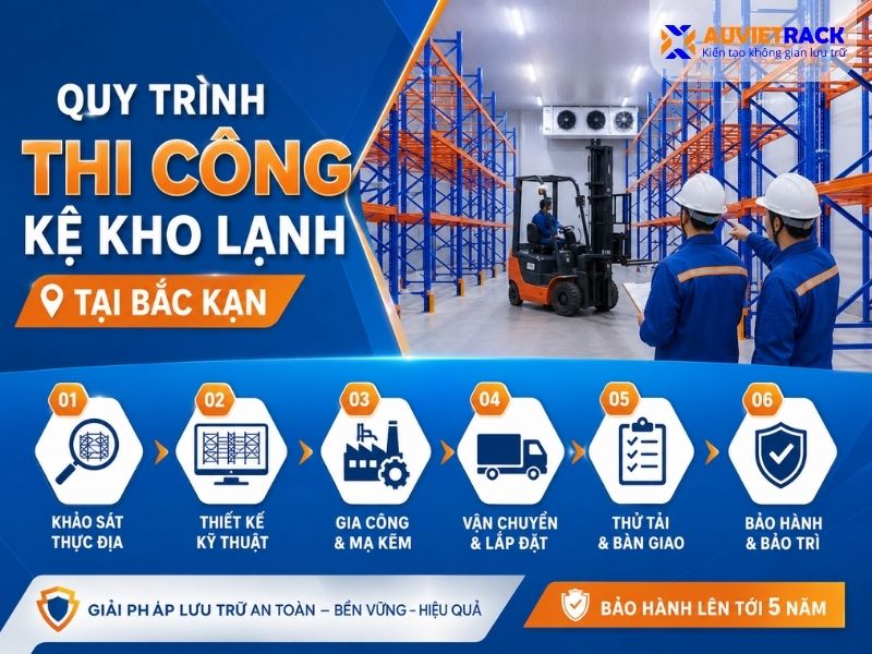 Quy trình thi công kệ kho lạnh tại Bắc Kạn