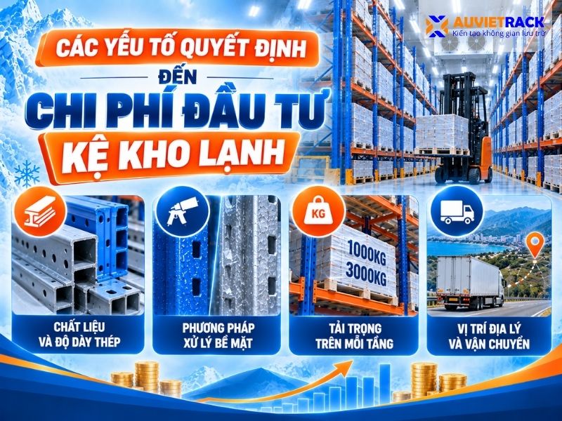 Các yếu tố quyết định đến chi phí đầu tư kệ kho lạnh
