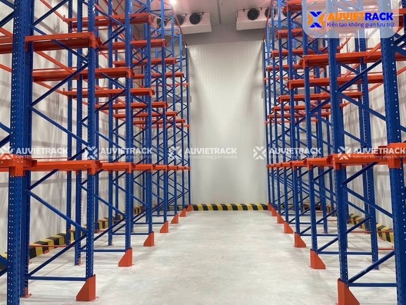Dự án kệ kho lạnh tại Hậu Giang thực tế