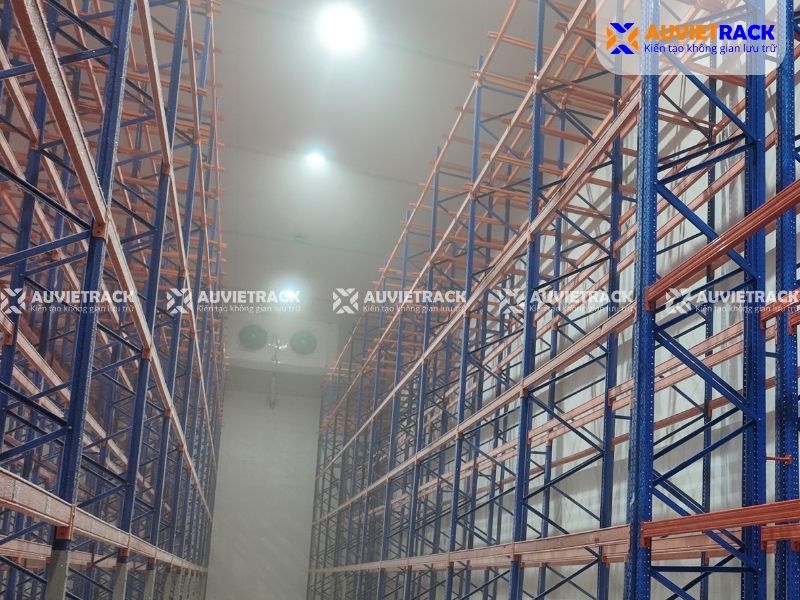 Dự án kệ kho lạnh tại Quảng Nam thực tế 