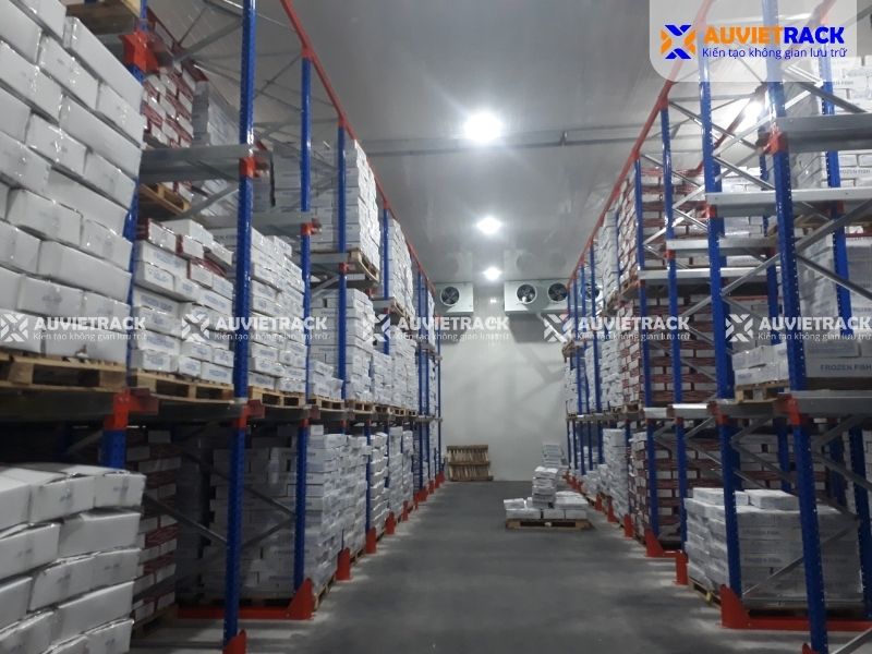 Dựa án kệ kho lạnh tại Sóc Trăng thực tế
