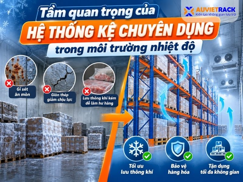 Tầm quang trọng của hệ thống kệ chuyên dụng trong môi trường nhiệt độ
