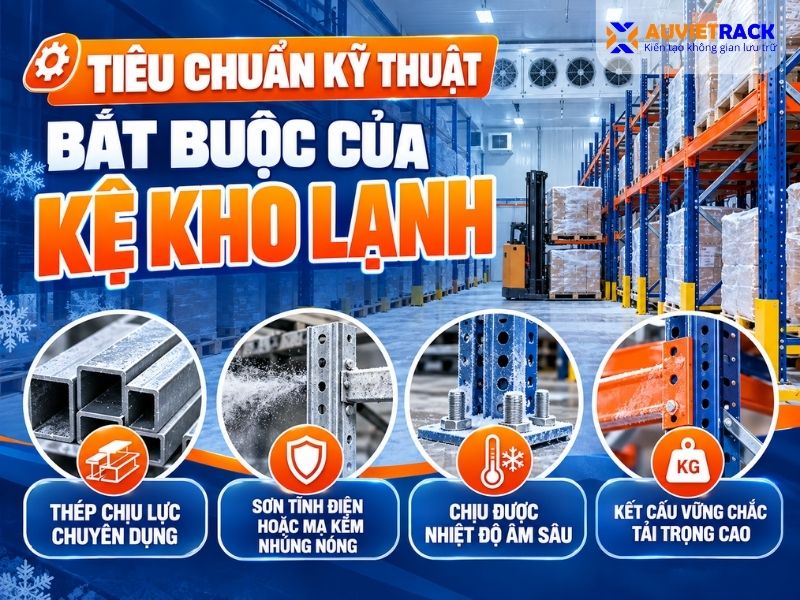 Tiêu chuẩn kỹ thuật bắt buộc của kệ kho lạnh