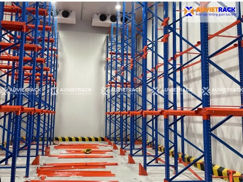 Dự án kệ kho lạnh tại Trà Vinh thực tế 